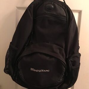 Professional Backpack (black) with ERNST & YOUNG logo